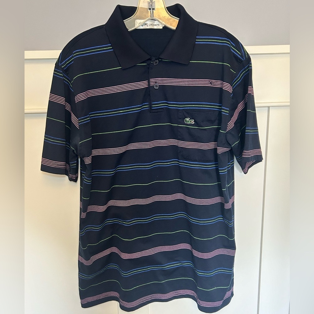 Vintage Lacoste striped polo